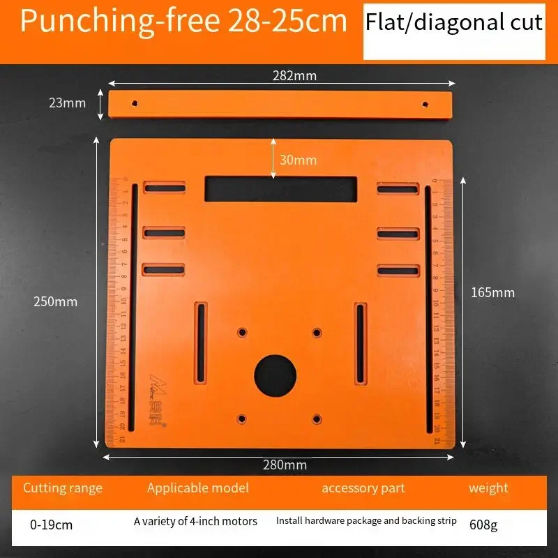 Guía De Corte Para Sierra Circular - Riel Ajustable De 145 A 208 Mm, Compatible Con Cortadores De 5 Y 6 Pulgadas