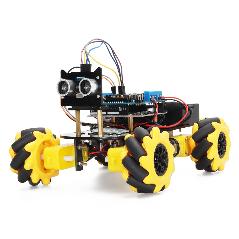 4WD Smart Robot Car Kit For Arduino Programming Project Beginner Easy to  Assemble Robot Car Coding Electronic Kit with E-manual