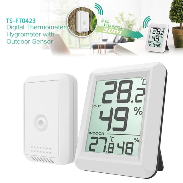 Thermometer Humidity Monitor TS-FT0423 Temperature Humidity Meter Wireless Accuracy for Indoor Outdoor Accessories 3