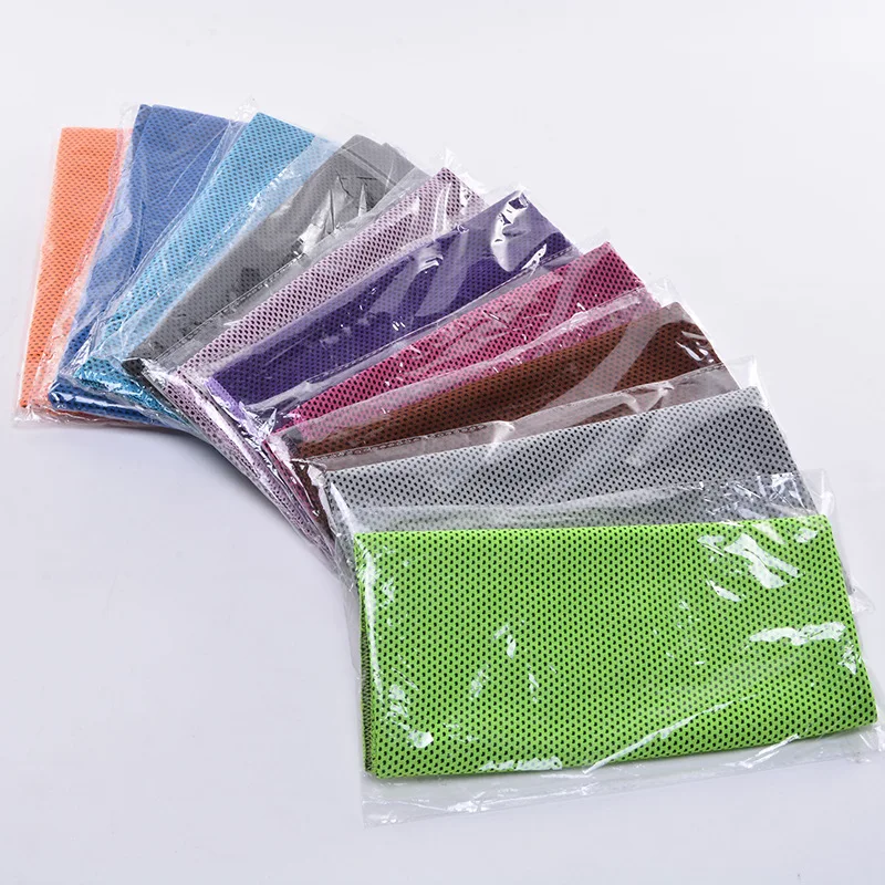 1pc 30*90cm Cool Sports Towels Polyester Fiber Ice Cooling outdoor Towel Fitness Gym Running Quickly Dry Cold Towel Random Color 3