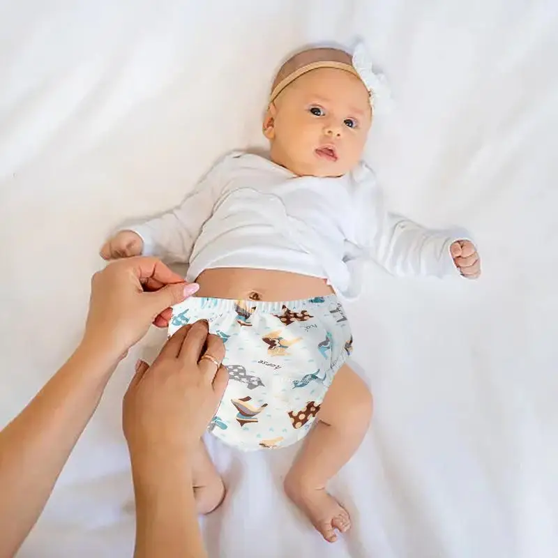 Potty Training Underwear 6-Layers Breathable Cotton Toddler Potty Training Underwear Reusable Absorbent Waterproof