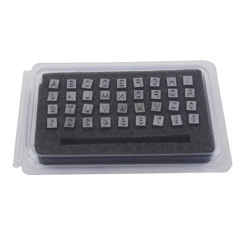 1 Set Printing Punch English Punch Letter Digital Seal Craft Carving Tools