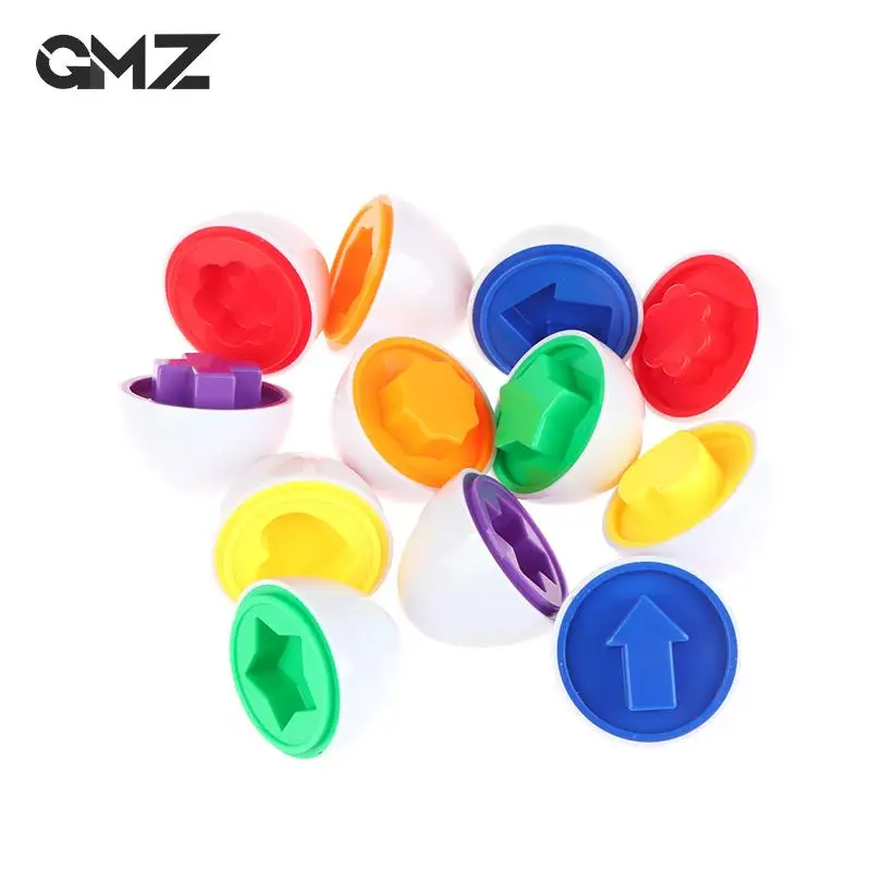 

1pc Children Recognition Sorter Puzzle Learning Toy Matching Eggs Color Shape Educational Egg Toys For Kid Gift Random Color