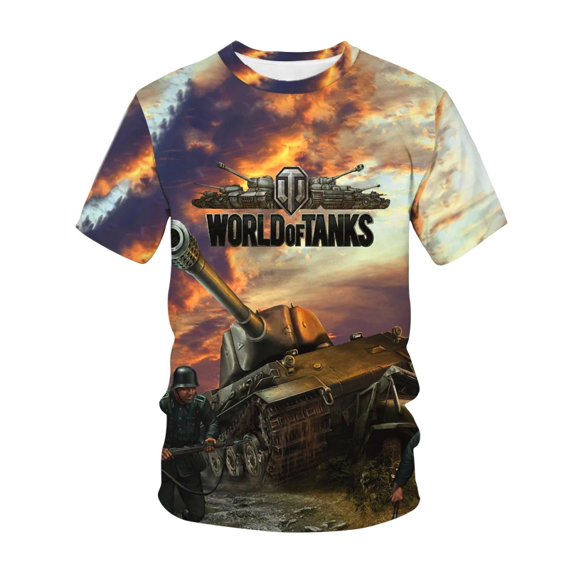 vlone shirt Hot Game World Of Tanks 3D Printed O-Neck Kids T Shirt Summer Fashion Sports T-shirt Boys Girls Unisex Children's clothing Tops harry potter t shirt T-Shirts