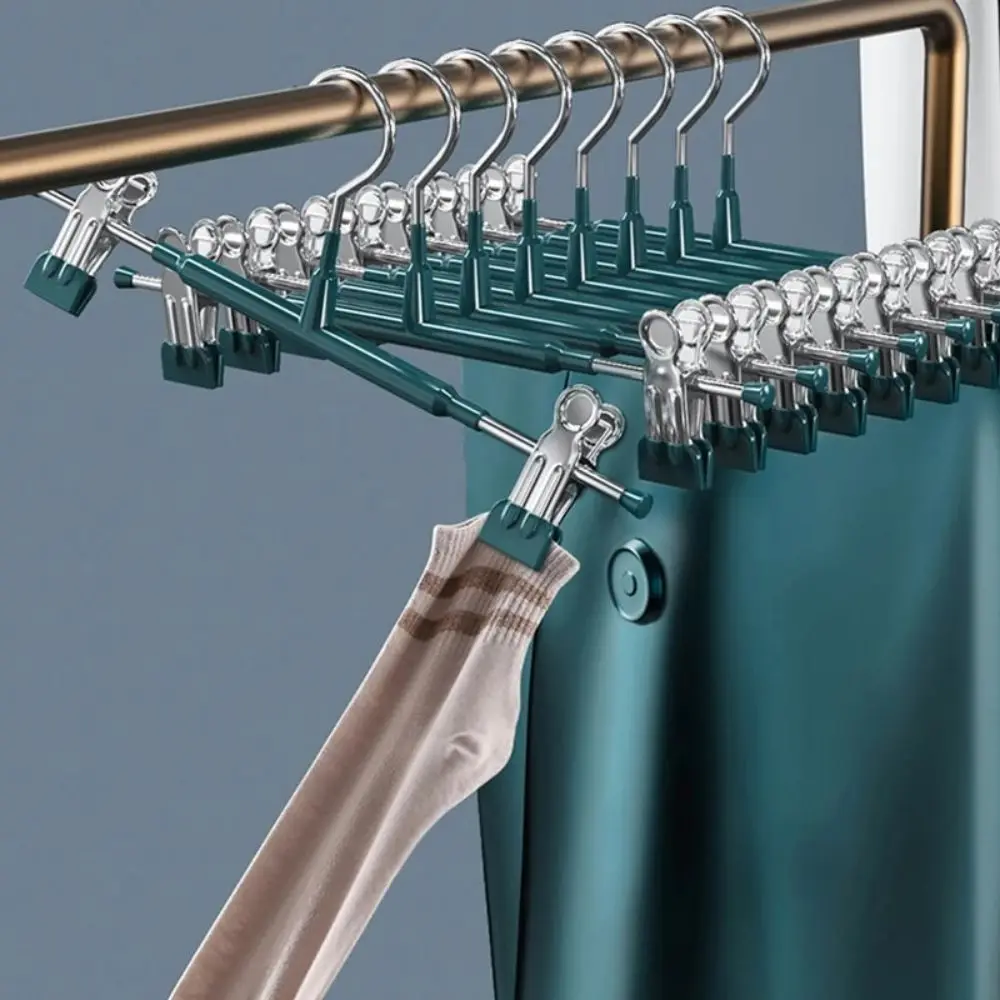 Trousers Clip Rack Clip Stainless Steel 5 Pcs Anti-slip Clothespin Pants Clamp Clothes Hanger for Skirt