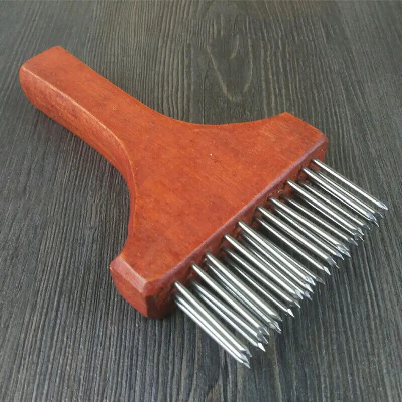 Stainless Steel Belly Pork Skin Crispy Hand Tool Hole Hammer Needle Poke Pointed Needle Fast Tenderizer Loose Steak Kitchen Tool meat tenderizer meat hammer