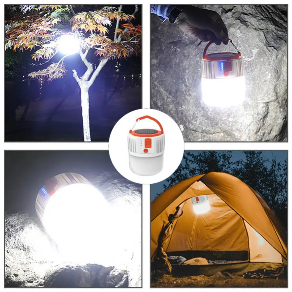 Description Picture 3 of itemLED Solar Charging Light Energy-saving USB Bead Bulb Night Market Lamp Mobile Outdoor Camping Power Outage Emergency Lamp