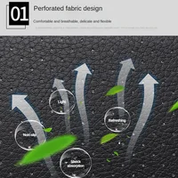 Perforated Leather Car Seat Portable Cushion Automobile Breathable Seat Comfortable Cushion Anti-slip Universal Car Accessories 5