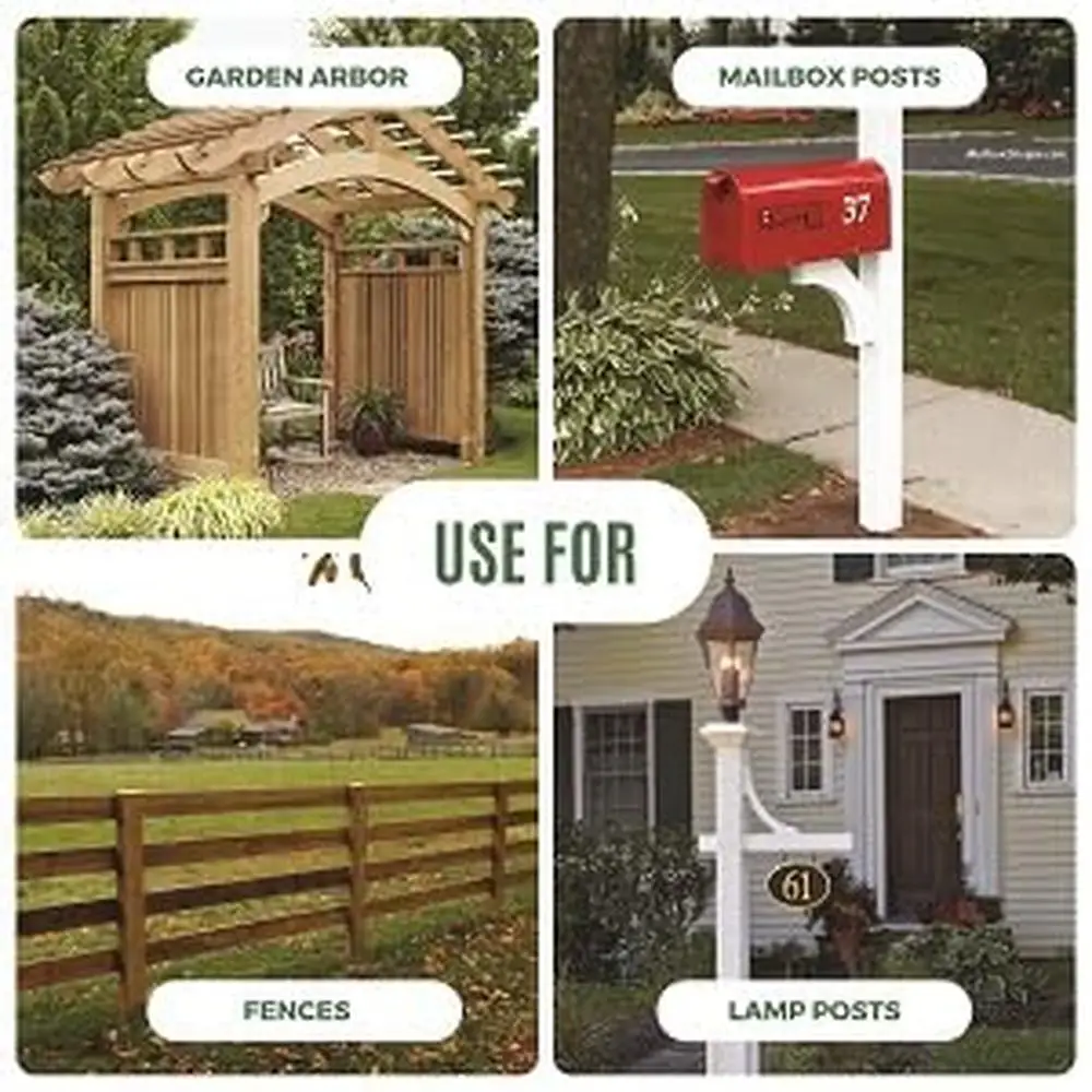 4x4 Heavy Duty Metal Fence Post Anchor Spike Mailbox Bird feeder Decking Anti-Rust Coating Easy Installation Stable and Durable
