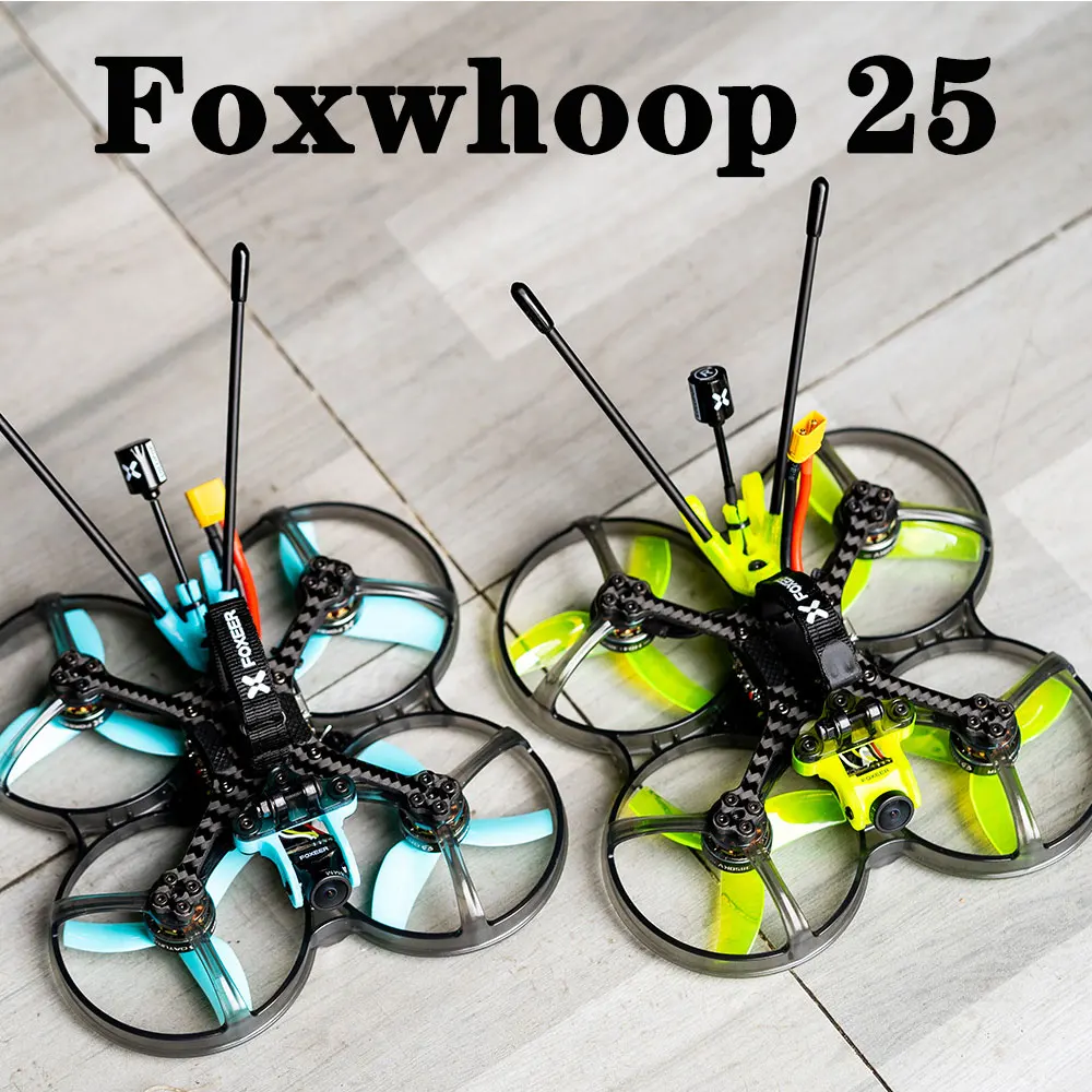 

Foxeer Foxwhoop 25 104mm Wheelbase Unbreakable Analog 2.5inch Cinewhoop Drone PNP Foxeer 45A Reaper AIO V2 Datura 1404 3850KV
