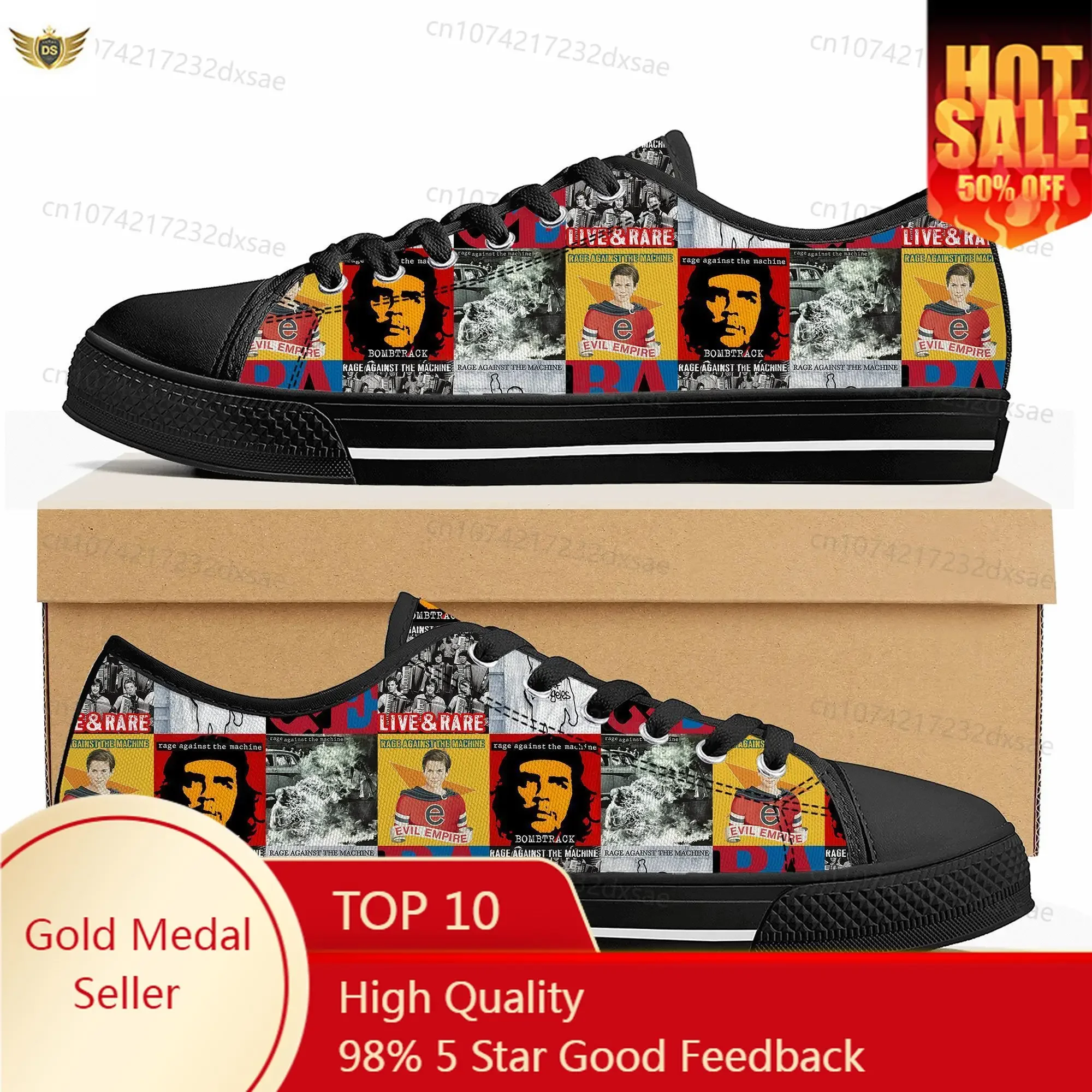 

Rage Against The Machine Low Top High Quality Sneakers Mens Women Teenager Canvas Sneaker Casual Couple Shoes Custom Shoes