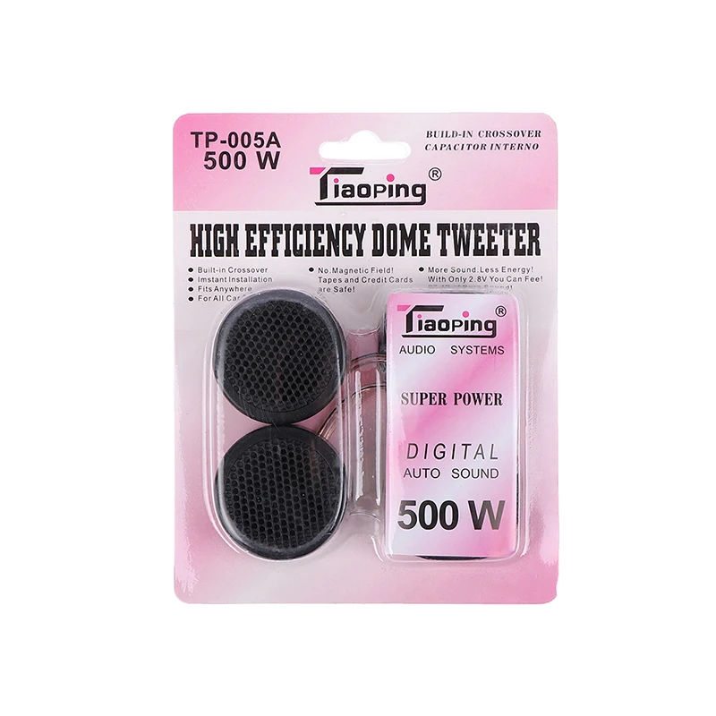 Universal Mini Dome Tweeter Loudspeaker 2x 500W dome tweeter speakers