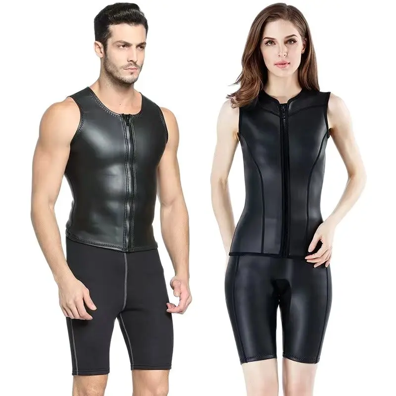 

Men Women 2MM Neoprene Wetsuit Surf Swim Diving Suit Vests Triathlon For Cold Water Scuba Snorkeling Spearfishing Top /Shorts