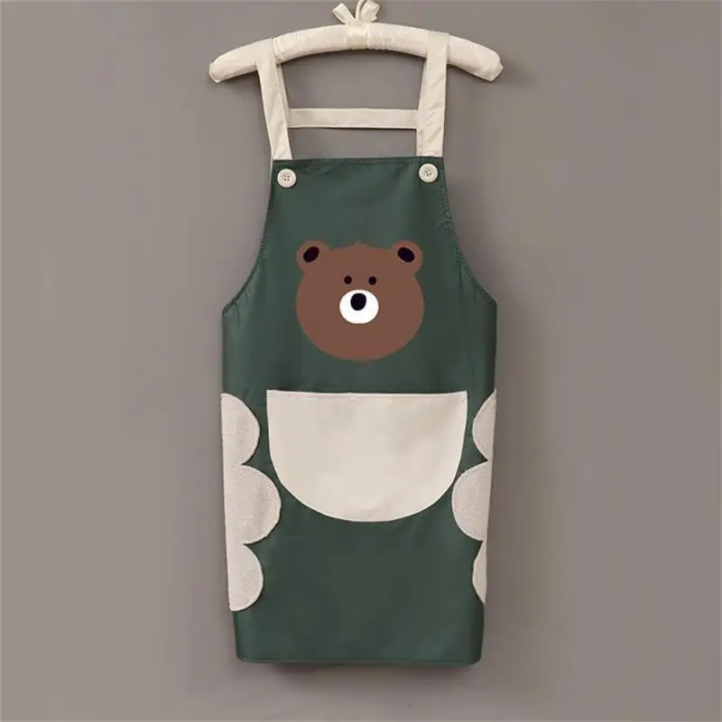 Kitchen baking barbecue apron cooking vest smock cute apron sleeveless waterproof oil-proof overalls for adults to work waist.