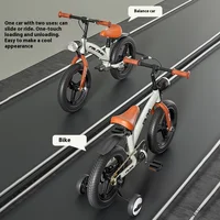 Voiture d'équilibre de vélo pour enfants, scooter deux en un pour bébés garçons et filles de 2 à 8 ans 2