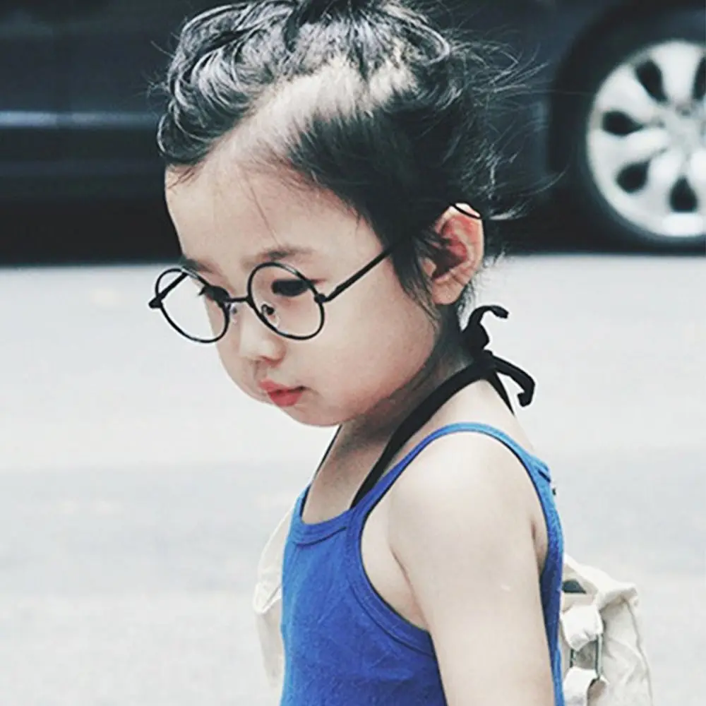 Vintage Small Round Kids Sunglasses Metal Frame Children Glasses Boys Girls Anti-blue Light Goggles Glasses Oculos De Sol 2
