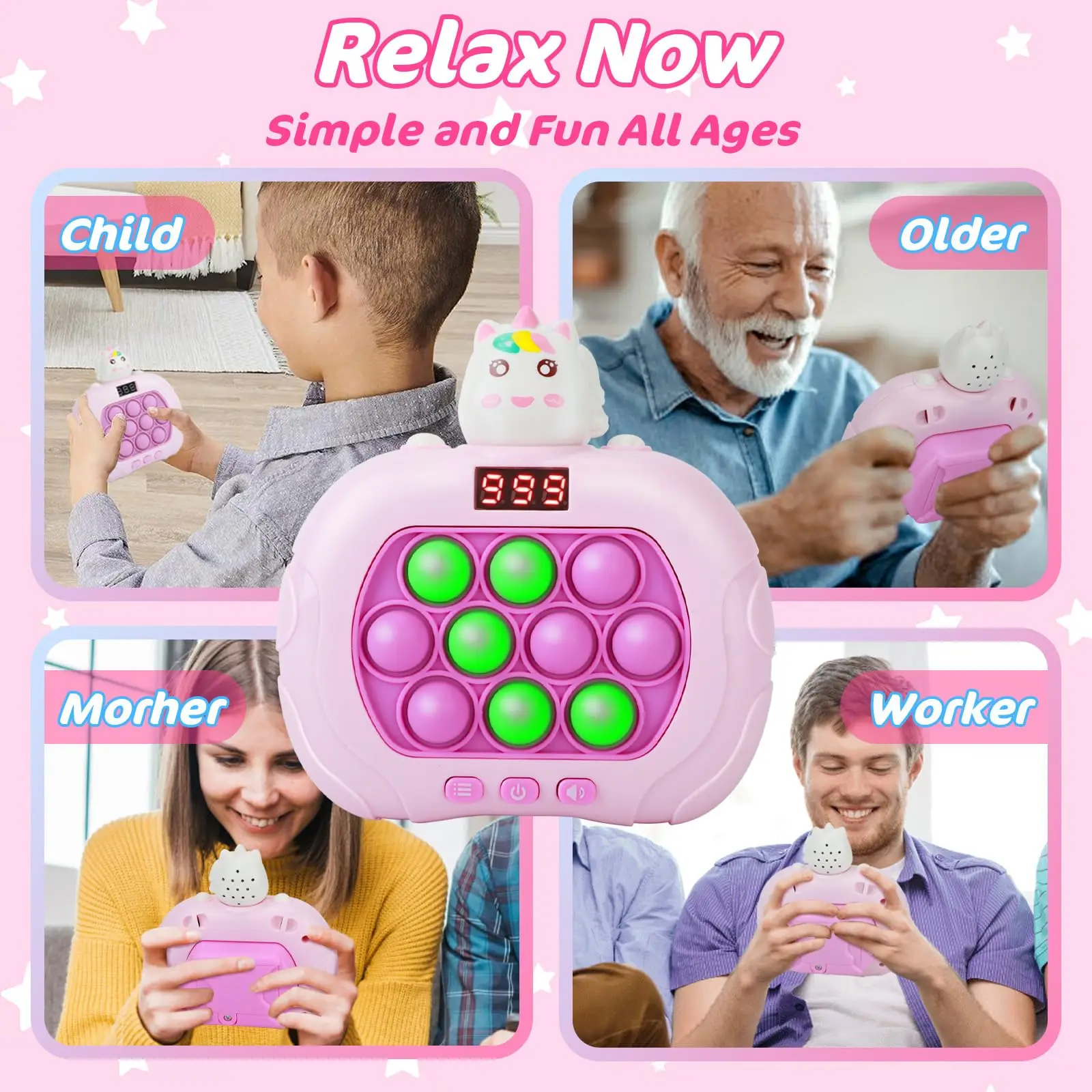 Console Smart - Pop it - Fidget toys - Jouets pour enfants