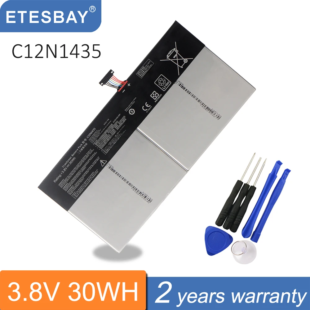 Bateria do Portátil de Etesbay C12n1435 30wh para Asus T100ha T100ha-fu006t 10.1-polegada em Bateria 3.8v da Tabuleta da Série do Écran Sensível ao Toque