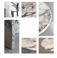 Table à manger ovale en marbre Bulgari sur mesure, toutes tailles, revêtement en résine épaisse, résistant aux rayures et aux taches, mobilier de maison robuste et durable 6