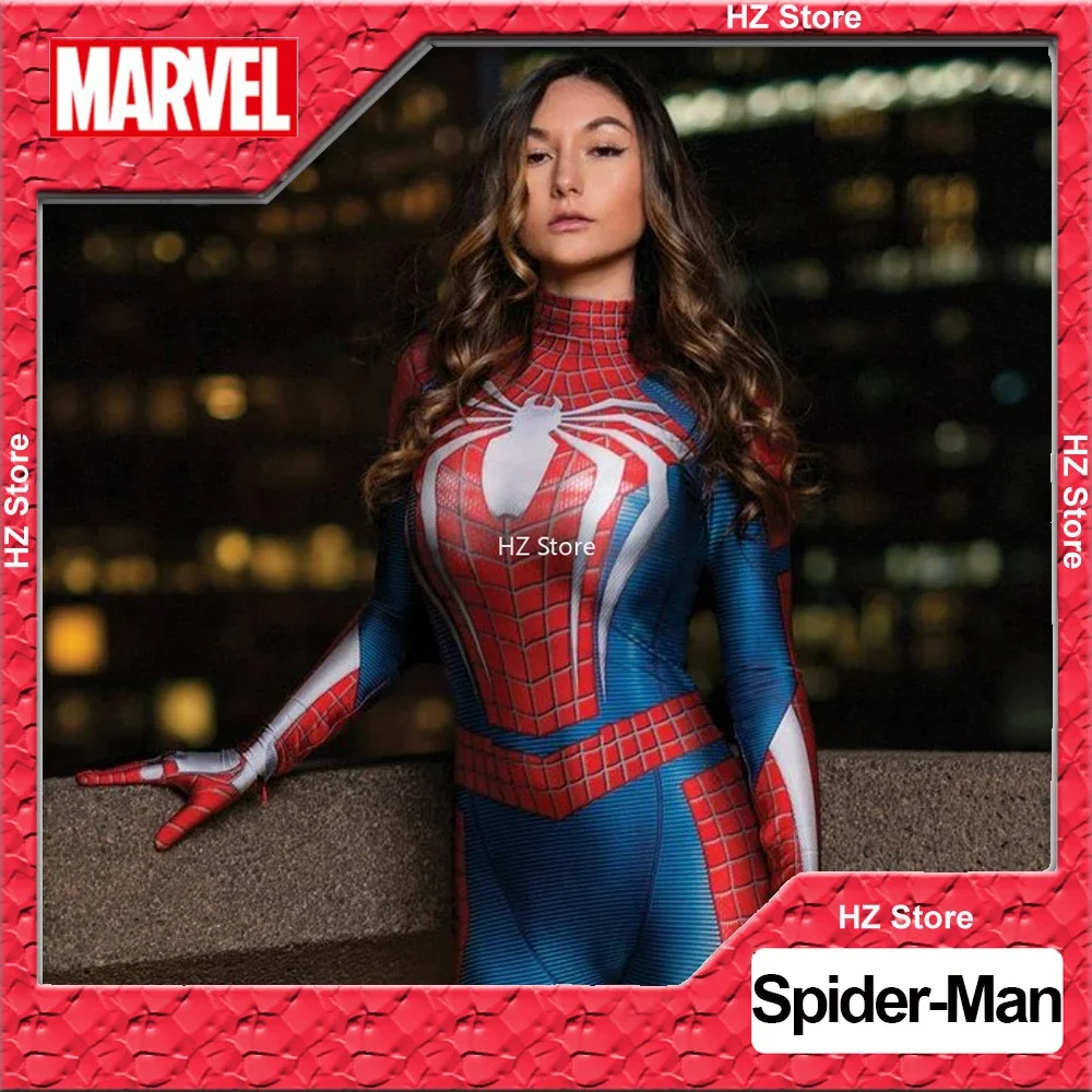 

Женское боди с супергероями Marvel PS4 Человек-паук костюм на Хэллоуин Комбинезоны для косплея без маски