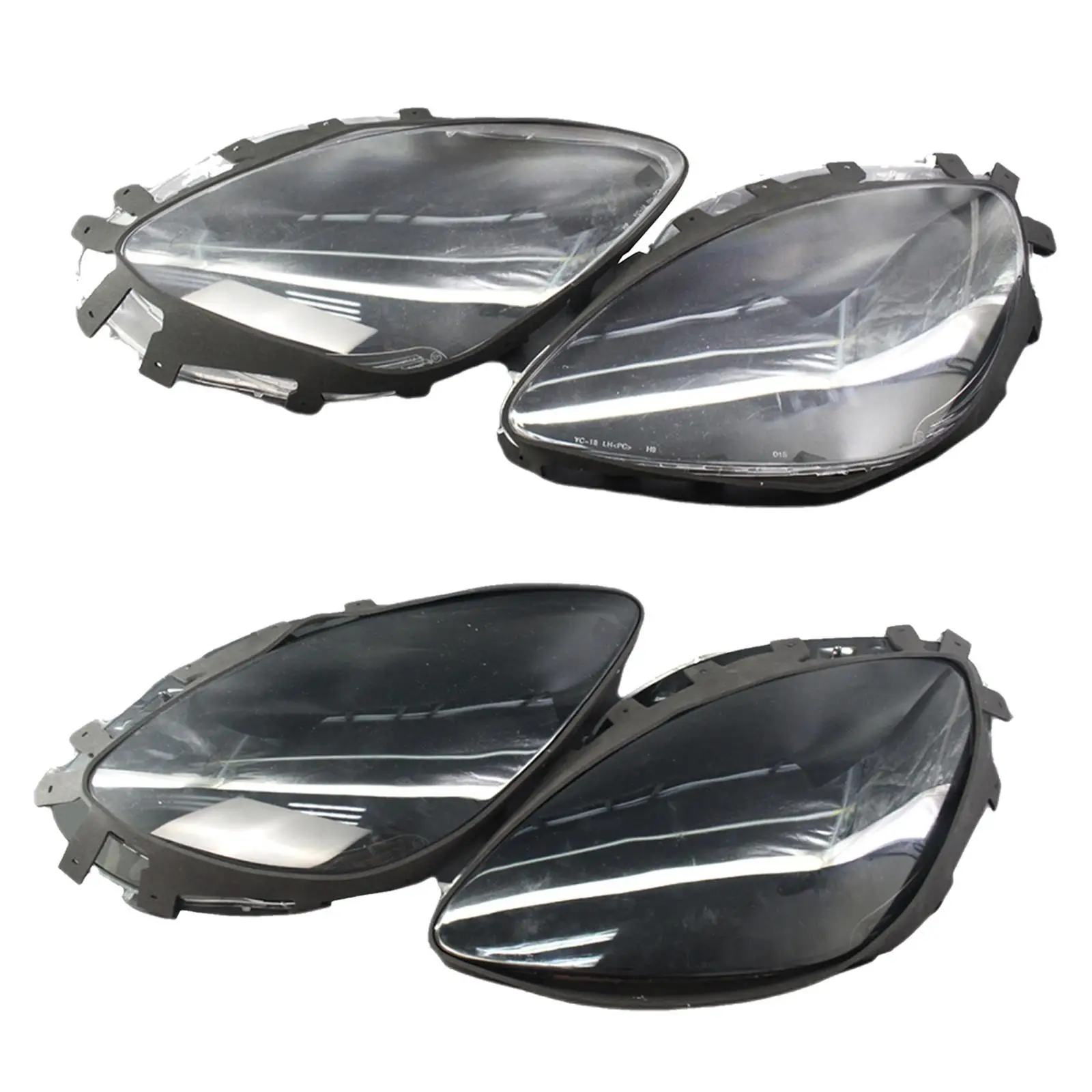 1 Pair Headlight Len Shell for C6 2005-2013 20789688 20936418