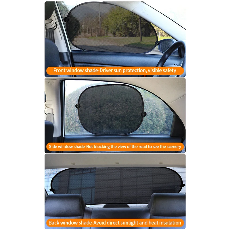 Car Sun Blocking Car Curtains Side Window Sunshade Curtain Front Rear Window Sun Shade UV Protection Cover Auto