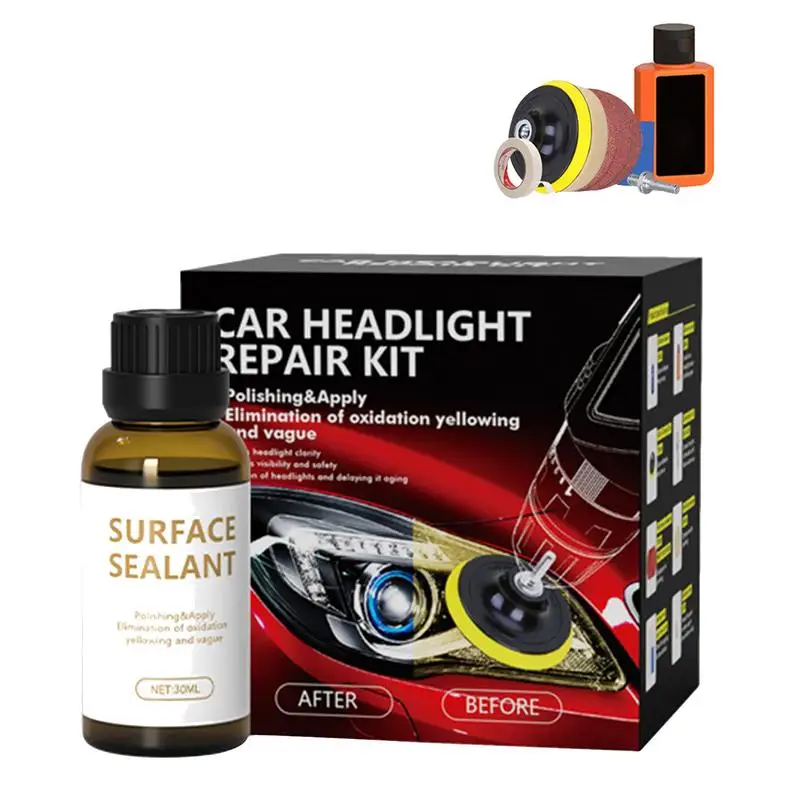 Automotive Headlight Polishing Kit Headlight Repair Anti scratch And