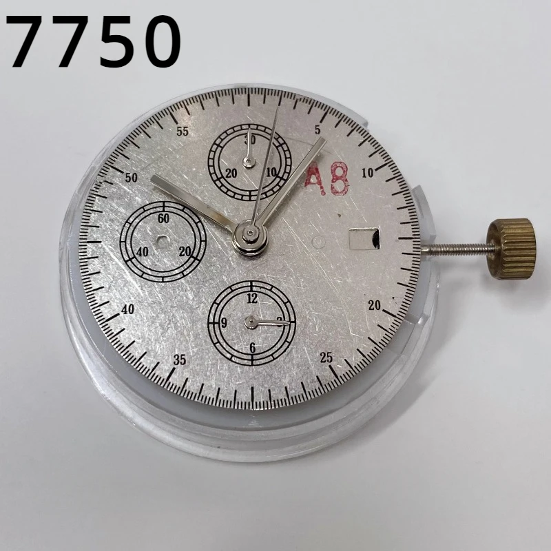 

Часы Dandong с механизмом 7750 и механизмом 7753, 6 часов, маленькие, секундные, без календаря, аксессуары для часов