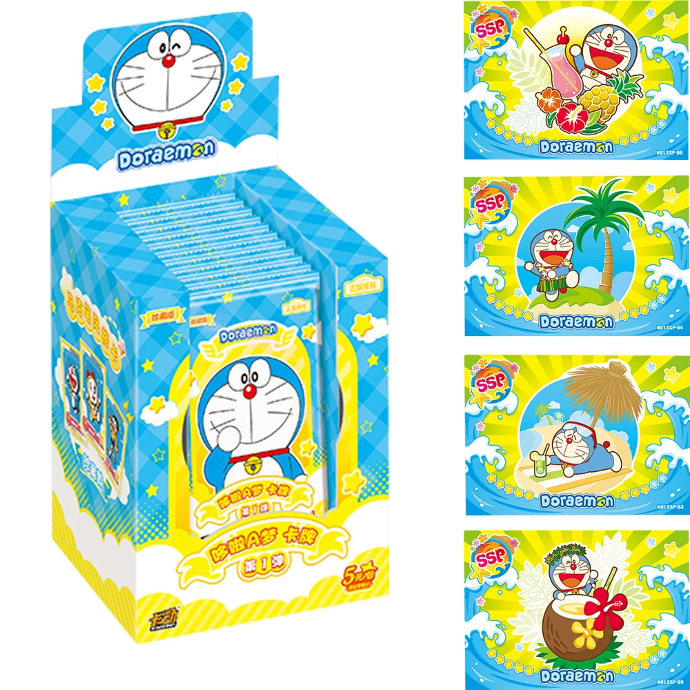 

New Wholesale Doraemon Collection Cards for Children Spongebob Hayao Miyazaki Demon Slayer Playing Game Rare Card Kids Gift Toys