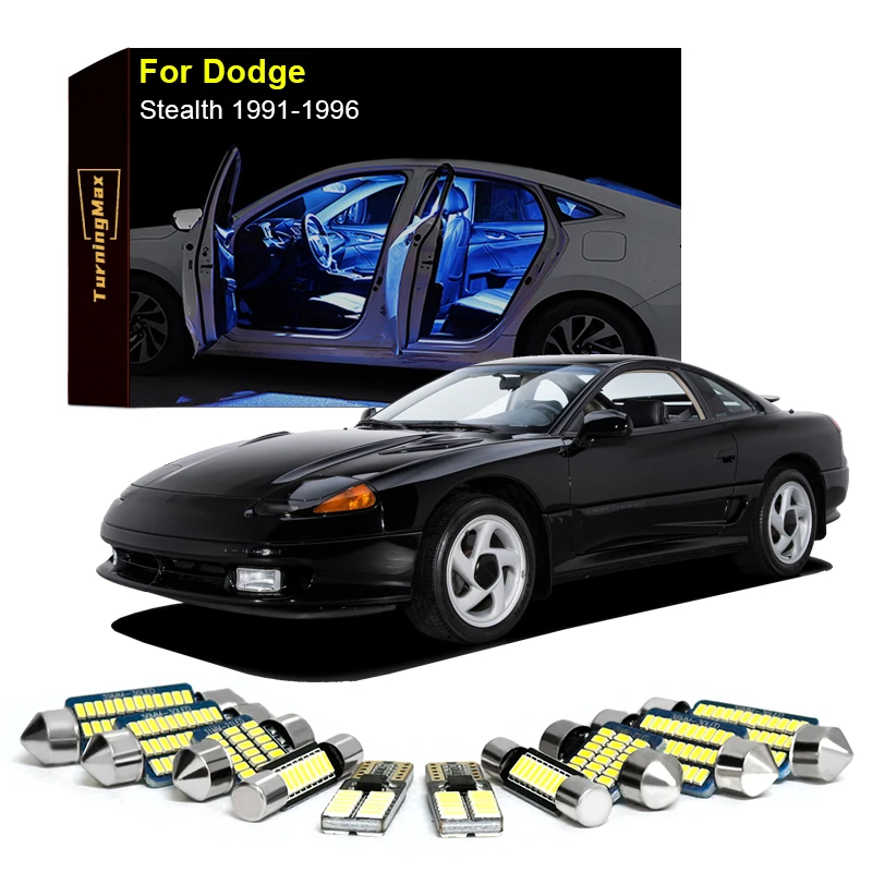 

Комплект светодиодных ламп Canbus для внутреннего освещения для Dodge Stealth 1991-1996, купольная лампа для чтения в помещении