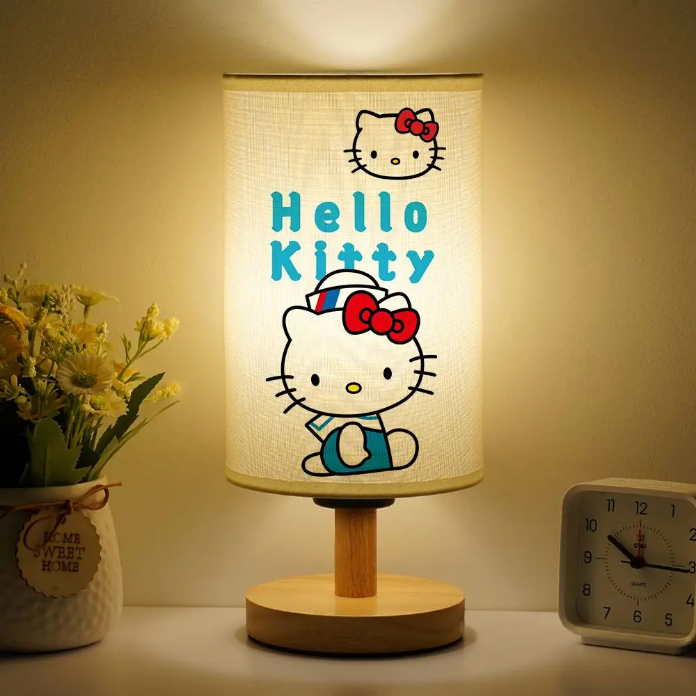

Sanrio HelloKitty мультфильм девочка сердце прикроватная лампа Девушка Обучение милая маленькая ночь детская лампа для чтения
