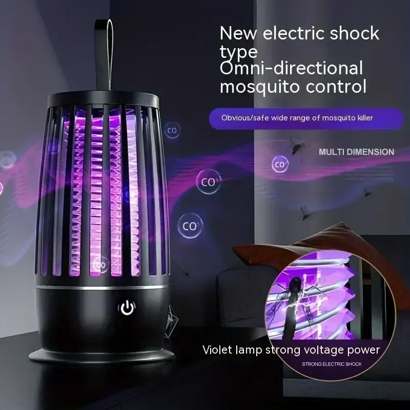 Portable Mosquito Killer Lamp USB Rechargeable Electric Fly Trap Zapper Insect Killer Repellent Outdoor Mute Anti Mosquito Lamp