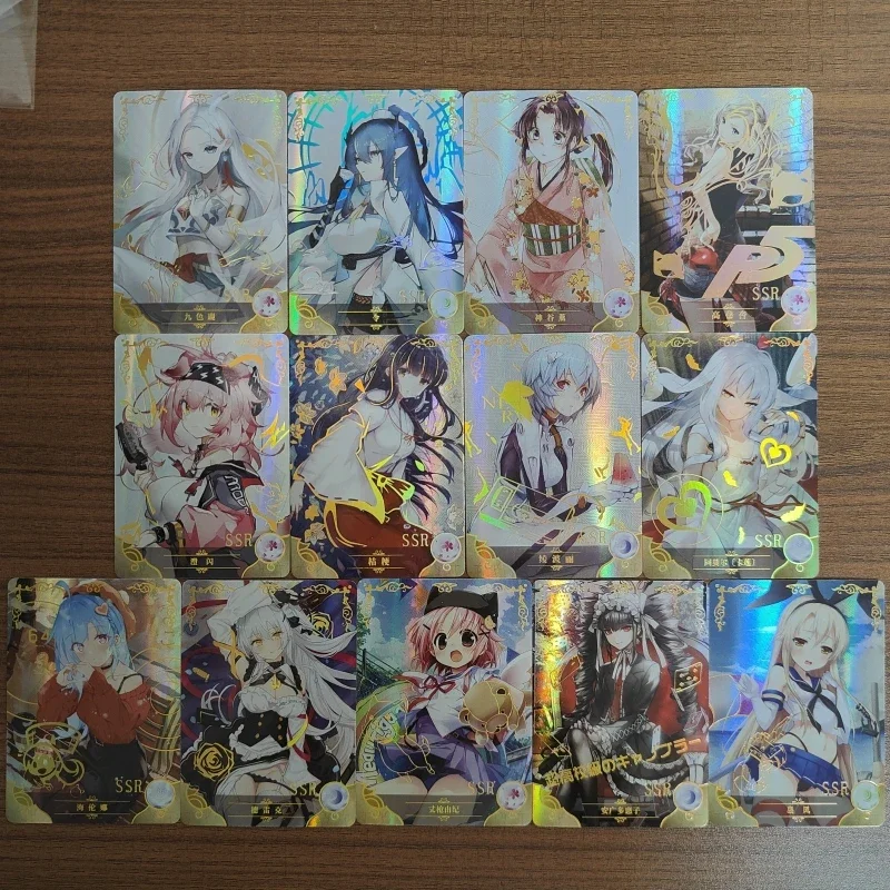 

Cute Girl DIY Anime Female Lead Kawaii Series SSR Super Rare Flash Card Game Collection Cards Christmas Gifts for Friends