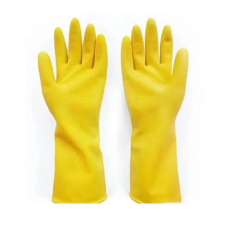 Rubber Gloves Washing Dishes Waterproof Thickened Beef Latex Labor Protection Wear Resistant Work Household 1/3/5/10PCS