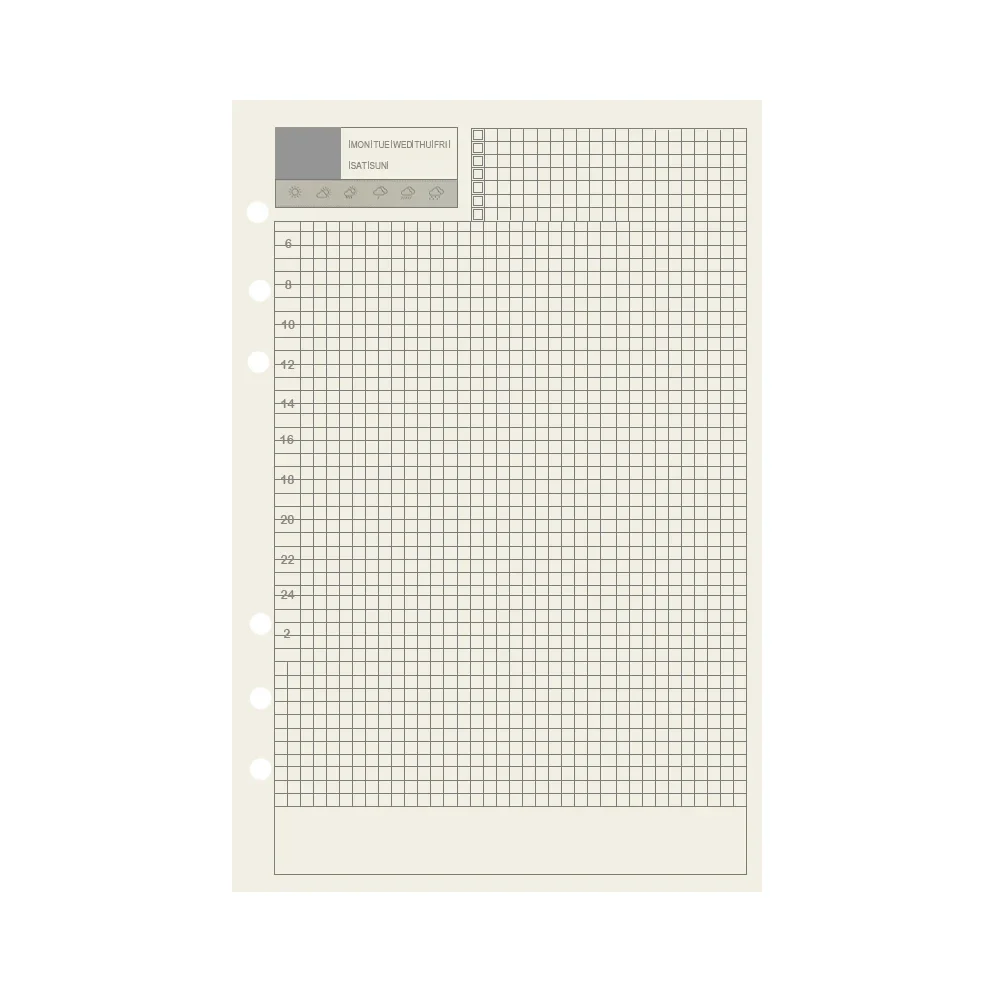 45-Piece Loose Leaf Notebook Refill Set with Various Page Designs