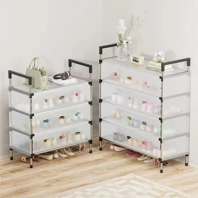Dustproof Shoes Rack Shoes Shelf Diy Assemble Space-Saving Shoe Cabinet - 6 Layer