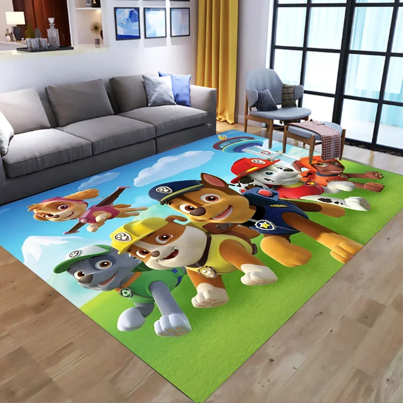 thumbnail image 1 of Alfombra de la patrulla canina con estampado de Anime Chase, alfombra para sala de estar y dormitorio, alfombra antideslizante con dibujos creativos para niños, decoración del hogar, 1 of 5