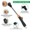 47cm Water Sprayer Nozzle Long Rod Garden Sprinkler with Adjustable Head 8 Spray Modes High Pressure Irrigation Hose Nozzle 4