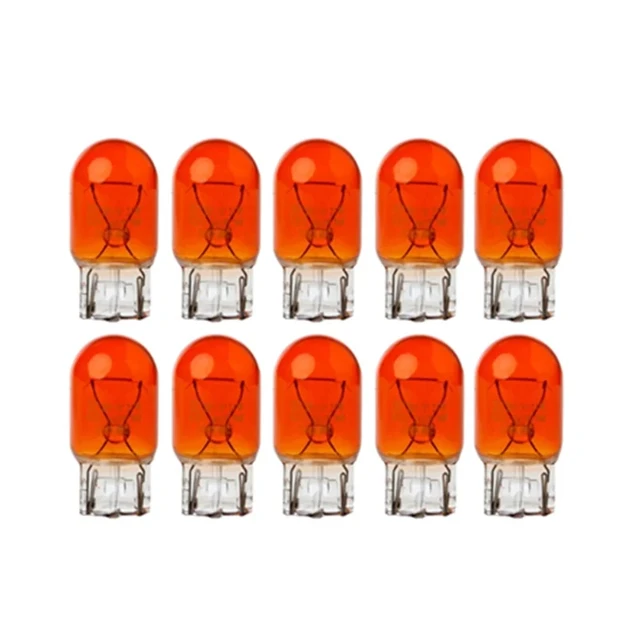 Veilleuses T20 LED W21W ampoules feux de jour - Orange