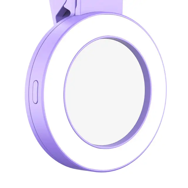 Phone Fill Light Mirror Stable Clip Phone Selfie Ring Light for Phone Camera 5