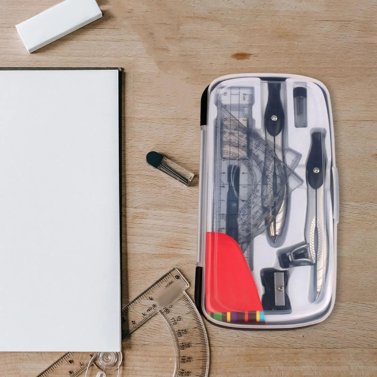 Math Geometry Protractor Storage Case For School Teachers activity protractor