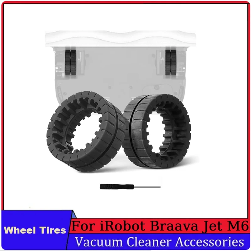 

Черные колесные шины для Irobot Braava Jet M6 (6110) (6012) (6112) (6113) () Ultimate Robot Mop