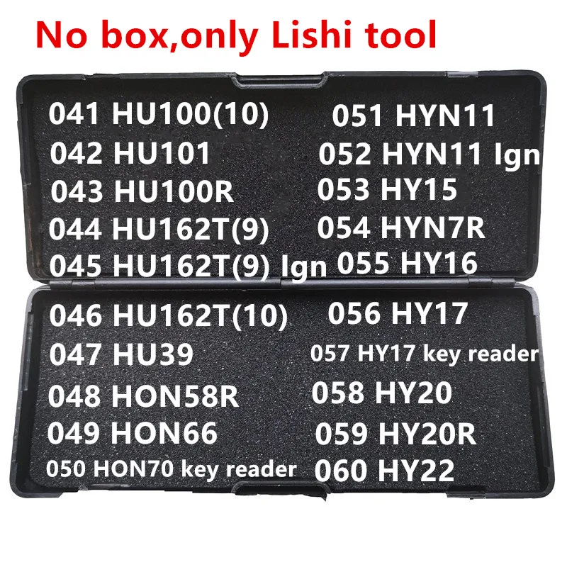 Lishi 2 In 1 Tool 8 VA6 VA2T VAC102 WT47T YH35R YM15 YM23 YM28 YM30 ZD30 HU71 K5 101-120 TOY43 TOY38R HU162T hot lishi tool