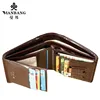 ManBang Luxury Men Wallet Genuine Cow Leather Male RFID Trifold Short Purse For Men with ID Window and Credit Card Holder 4