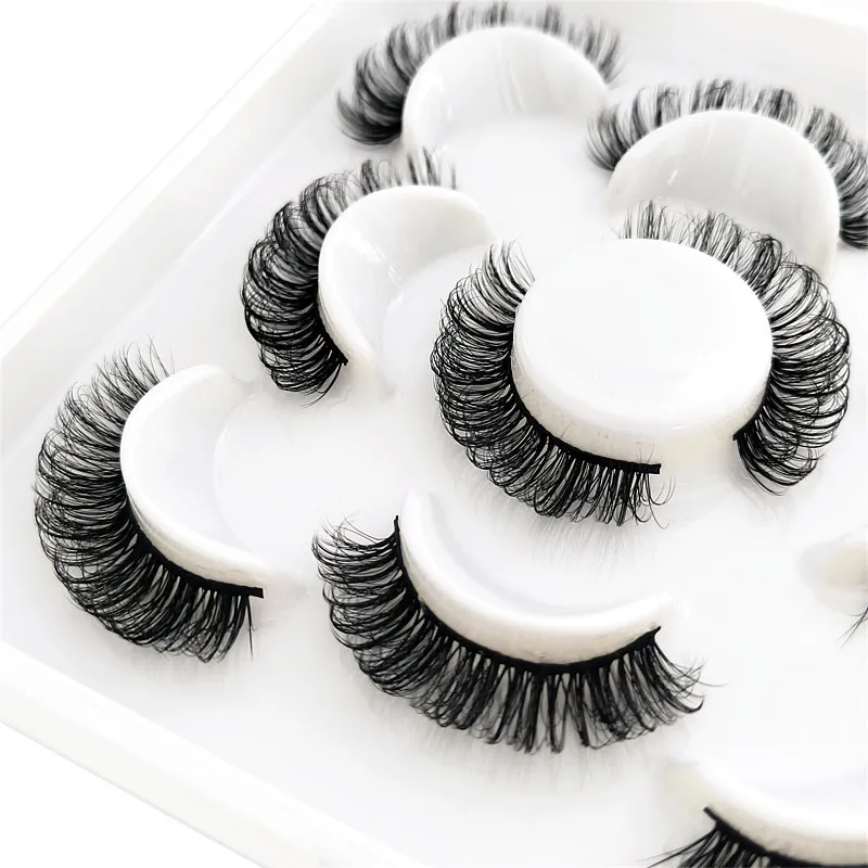 GROINNEYA DD Curl Lashes extensions 10-23mm 3D Mink Eyelashes Reusable Fluffy False Russian volumes |