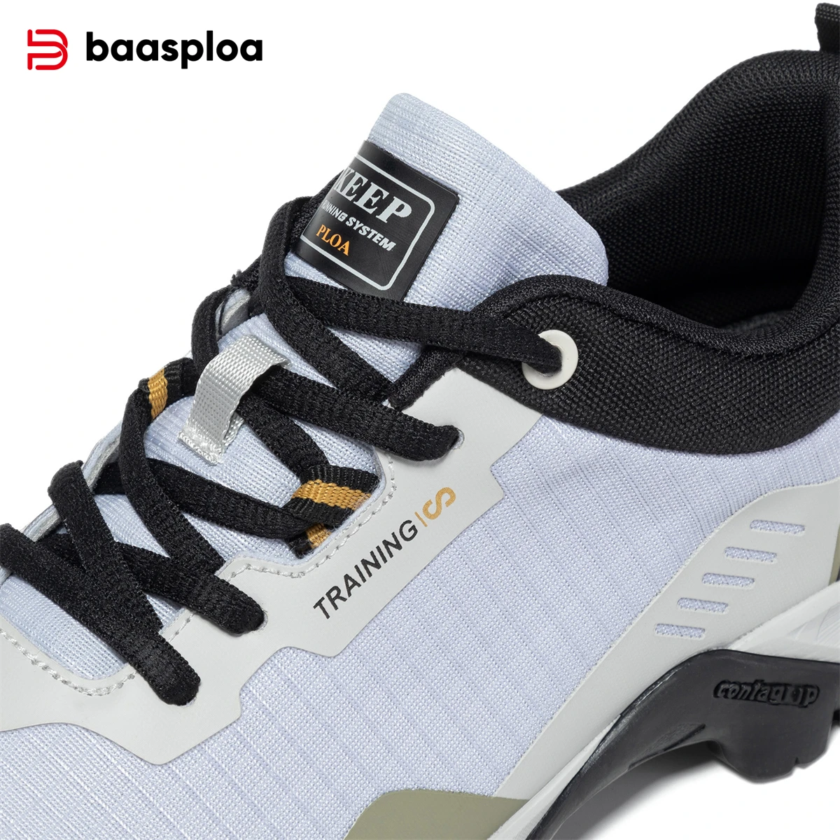 2024 Baasploa Men Hiking Shoes Comfort Waterproof Casual Sneakers for Men Lace Up Casual Sneakers Non-Slip Outdoor New Arrival