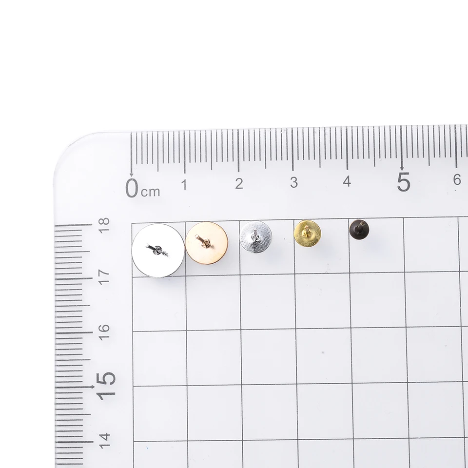 Lotto Da 2 A 30 Viti Per Orecchini In Acciaio Inox, Rotonde E A Vite. Accessori Fai Da Te Per Piercing.