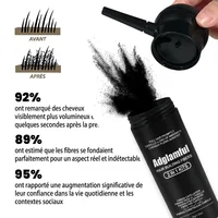 Adglamful 30g fibre de renforcement des cheveux-conception de tête de pulvérisation, couverture précise, épaississement rapide en 5 secondes pour les zones sparsees et le coiffage 2