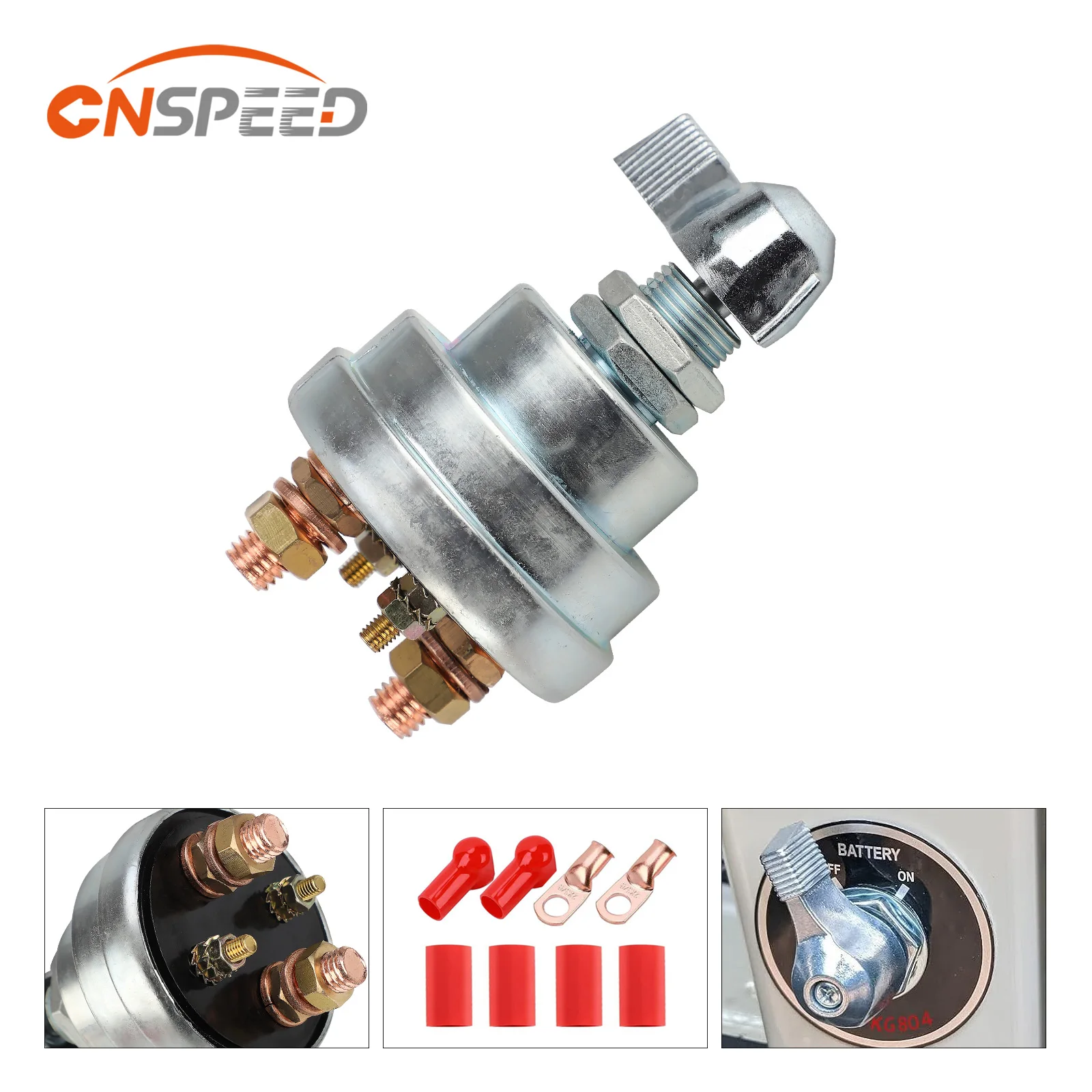 

Главный выключатель отключения аккумулятора 6-32 В 185A NO/OFF 4 post DPST kill cut off Red покрытие медью, никелем + нейлон PA66 огнезащитный