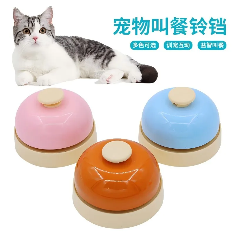 Candy Color Pet Answer Bell Cat Behaviour Training Toys for Kitten Puppy Dog Communication Equipment Pets Clicker Acessories
